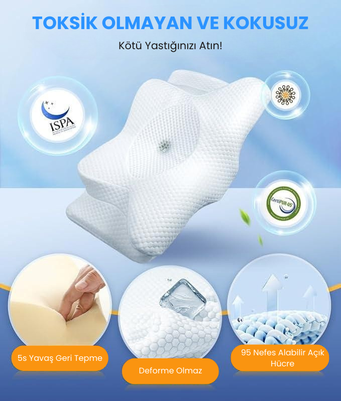 ThePillow Türkiye® Hafızalı Köpük Boyun Yastığı